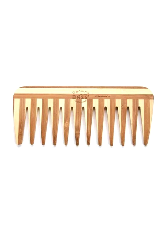 

Bass Brushes Wide Tooth Medium Wood Comb, W2, Brown