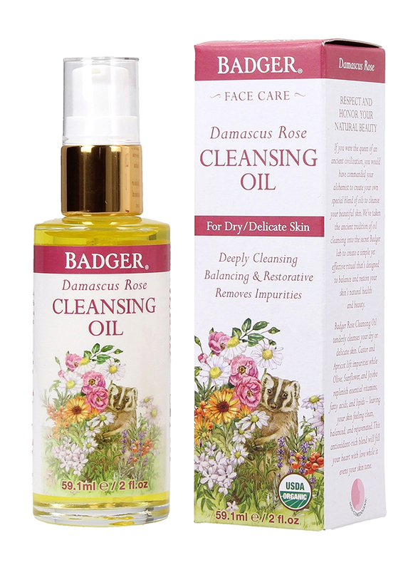 

Badger Damascus Rose Face Cleansing Oil, 59.1ml