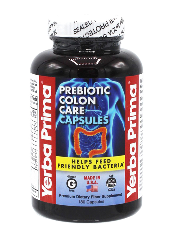 

Yerba Prebiotic Colon Care Dietary Fiber Supplement, 180 Capsules