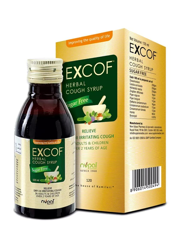 

Nupal Excof Herbal Cough Syrup, 120ml