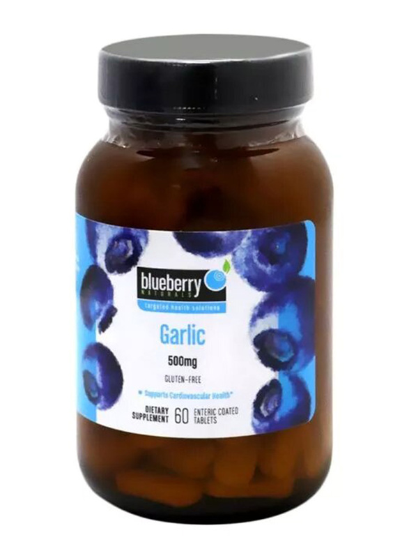 

Blueberry Naturals Garlic Dietary Supplement, 500mg, B4577, 60 Tablets