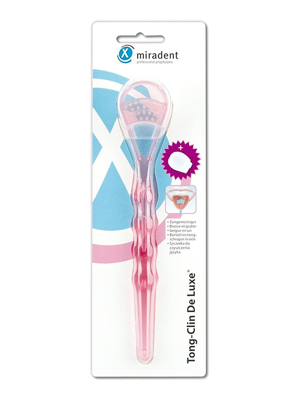 

Miradent Tong-Clin De Luxe Tongue Cleaner, Pink