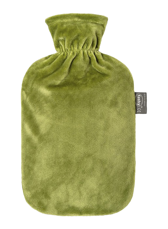 

Fashy Velour Cover Hot Water Bag, 2 Liter, 6712-66, Green Glow