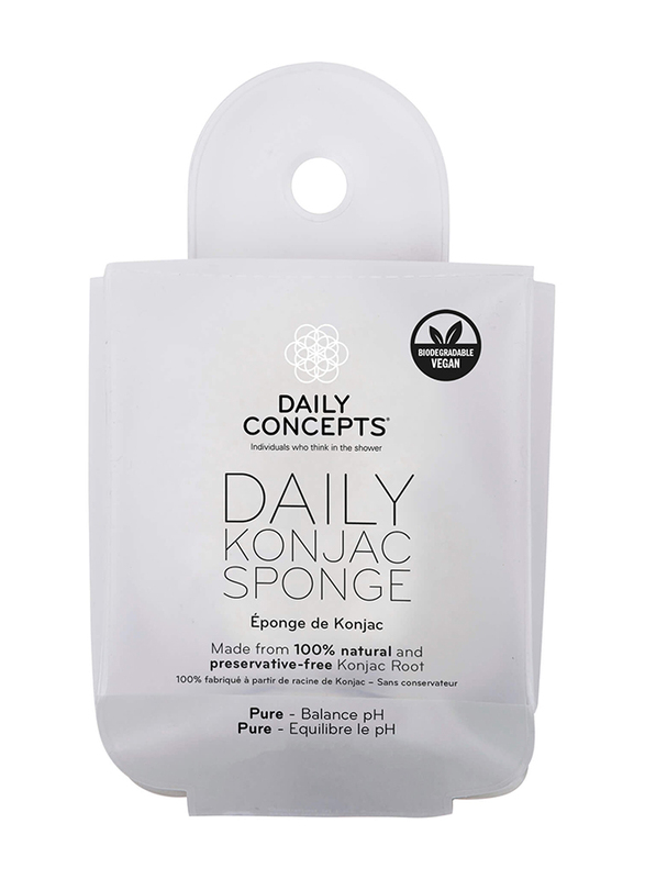 

Daily Concepts Your Konjac Sponge, DC16, White, 1 Piece