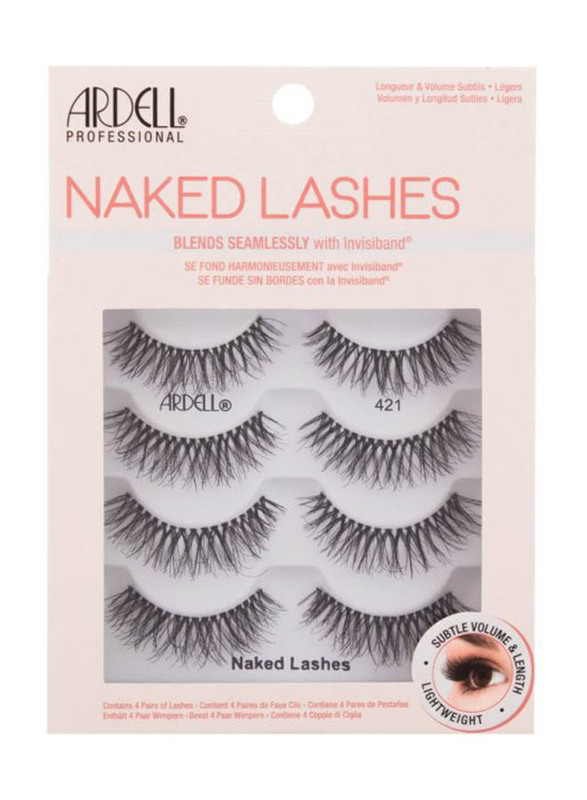 

Ardell Professional Naked False Eye Lashes, 8 Piece, 421, Black