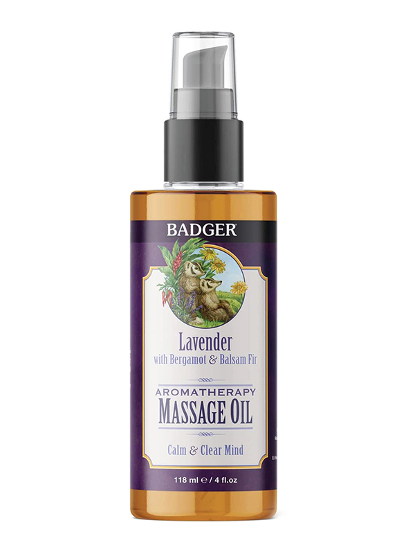 

Badger Lavender Massage Oil with Bergamot & Balsam Fir, 118ml