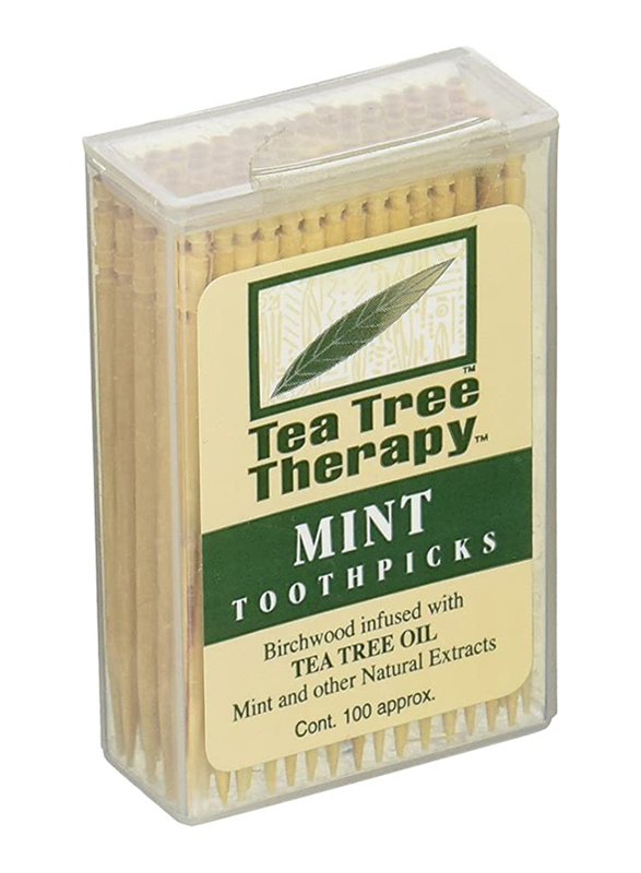 

Tea Tree Therapy Mint Toothpick, Brown, 100 Pieces