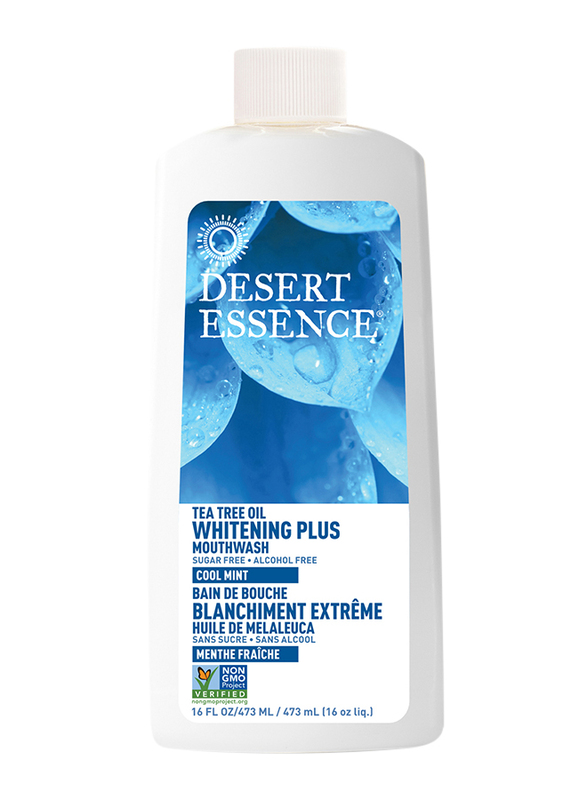 

Desert Essence Tea Tree Oil Whitening Plus Cool Mint Mouthwash, 473ml