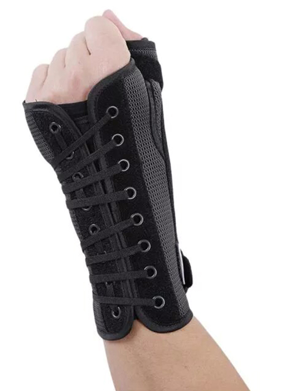 

Olympa Left Wrist & Thumb Brace W/ Stay, Medium, OEH-411, Grey/Black