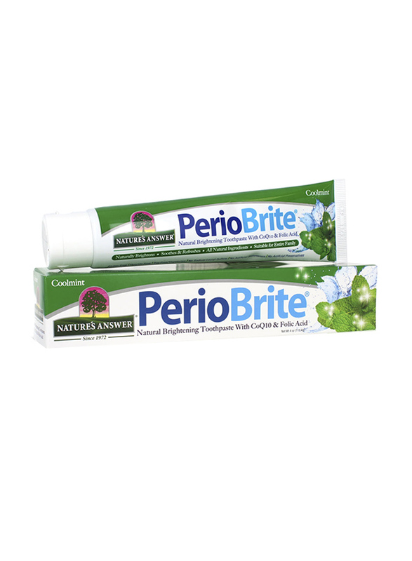 

Nature's Answer Perio Brite Coolmint Natural Brightening Toothpaste, 113gm