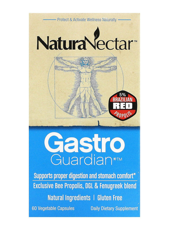 

NaturaNectar Gastro Guardian Dietary Supplement, 60 Vegetable Capsules
