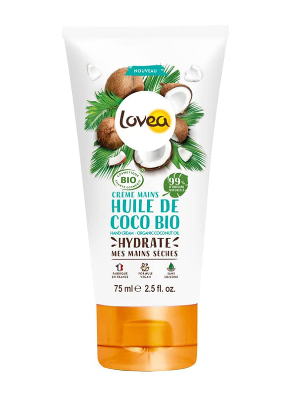 

Lovea Creme Mains Huile De Coco Bio Hydrate Hand Cream, 75ml