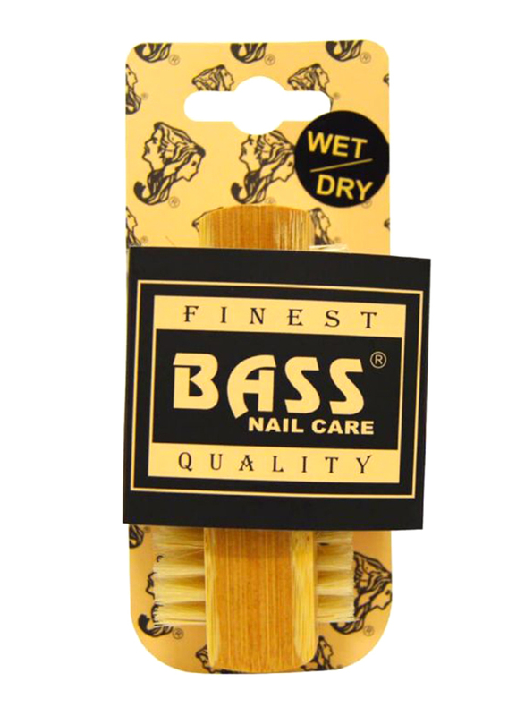 

Bass Brush Nail Care Deluxe Natural 2-Sided Extra Firm Nail Brush, Brown