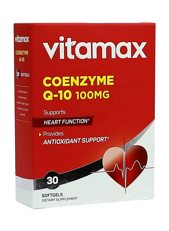 

Vitamax Coenzyme Q10 Dietary Supplement, 100mg, 30 Softgels