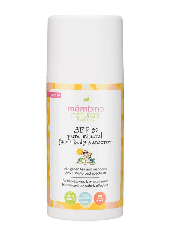 

Mambino Organics 100ml Naturals SPF30 Pure Mineral Face + Body Sunscreen