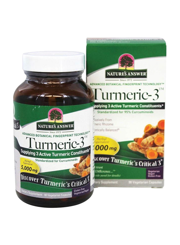 

Nature's Answer Turmeric 3, 5000mg, 90 Capsules