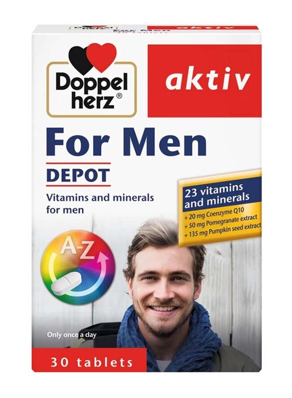 

Doppelherz Men Depot Vitamins & Minerals, 30 Tablets