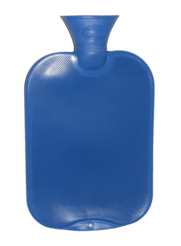

Fashy Single Ribbed Hot Water Bag, 2 Liter, 6440-54, Blue