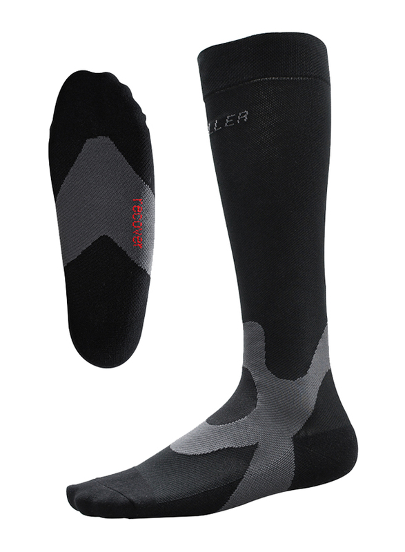 

Mueller Graduated Compression Recovery Socks, X-Large, 43024, Black