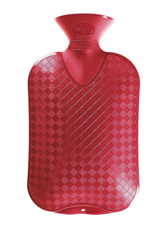 

Fashy Hot Water Bag Double Ribbed Cranberry, 2.0L, 6460-42, Burgundy
