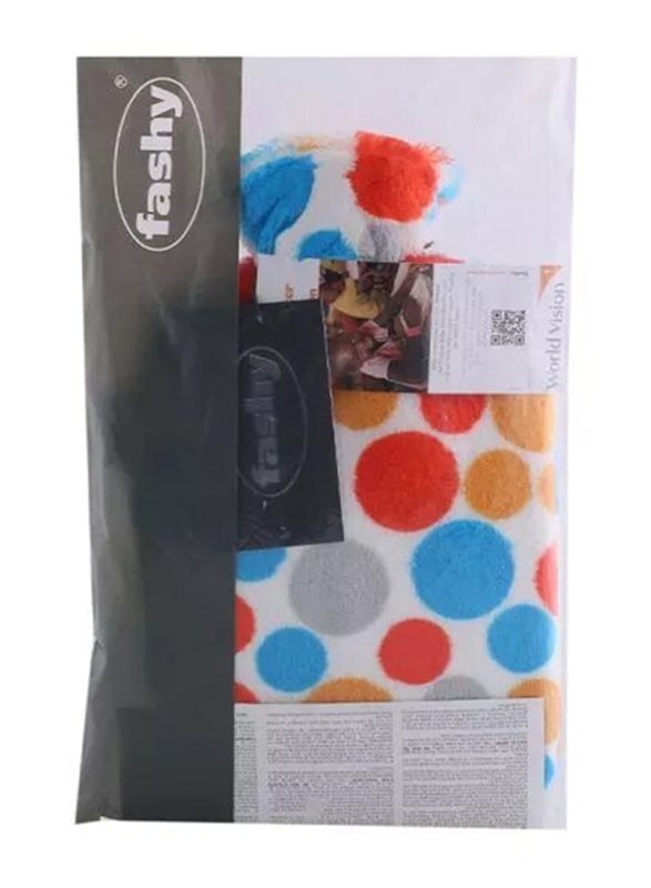 

Fashy Small Dots Hot Water Bag with Plush Cover, 2 Liter, 67341-51, Multicolour