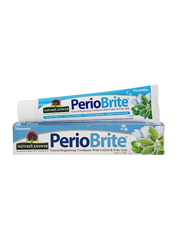 

Nature's Answer Perio Brite Wintermint Natural Brightening Toothpaste, 113gm