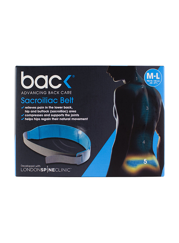 

BackPainHelp Sacroiliac Belt, Medium/Large, Grey