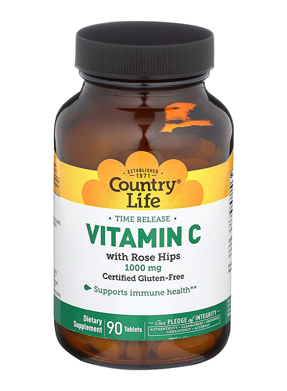 

Country Life Vitamin C Dietary Supplement, 1000mg, 90 Tablets