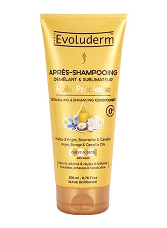 

Evoluderm Huile Precieuse Detangling & Enhancing Conditioner for Dry Hair, 200ml