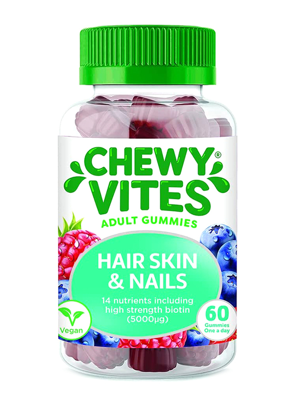 

Chewy Vites Adults Hair Skin & Nails Vitamins, 60 Gummies
