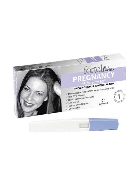 

Fortel Ultra Midstream Pregnancy Test, 1 Strip, White