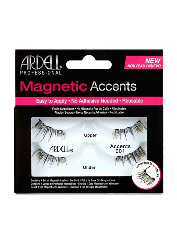 

Ardell Magnetic 001 Accents False Eye Lash, 4 Piece, Black