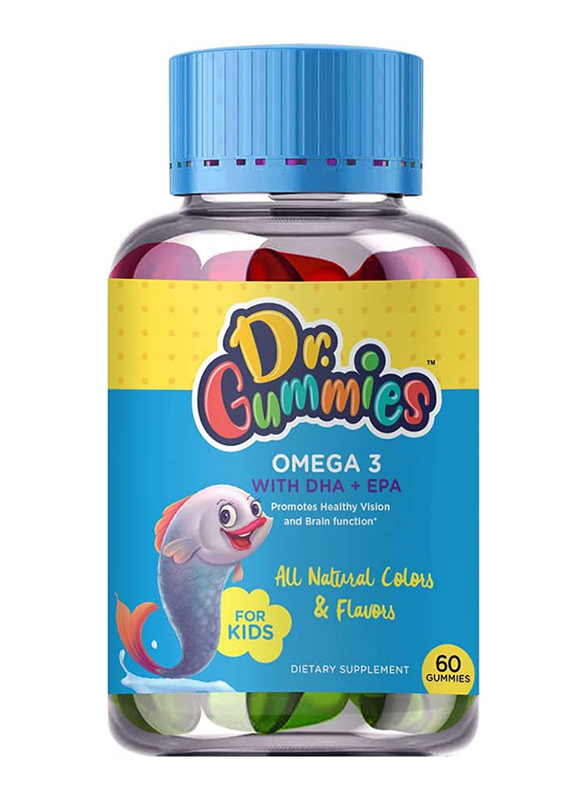 

Dr. Gummies Kids Omega 3 W/ DHA + EPA, 60 Gummies