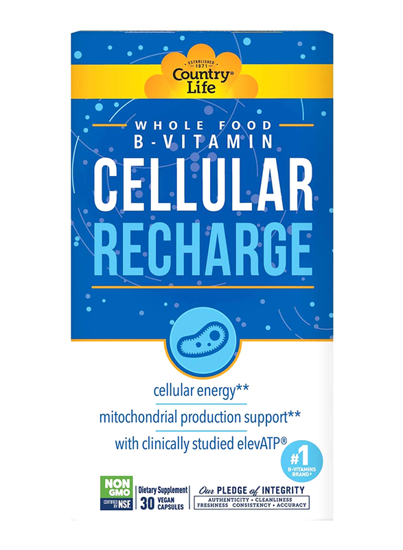 

Country Life Cellular Recharge V-Capsules Dietary Supplement, 30 Capsules