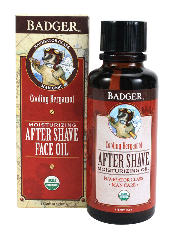 

Badger Navigator Class Man Care Cooling Bergamot After Shave Face Oil, 118ml