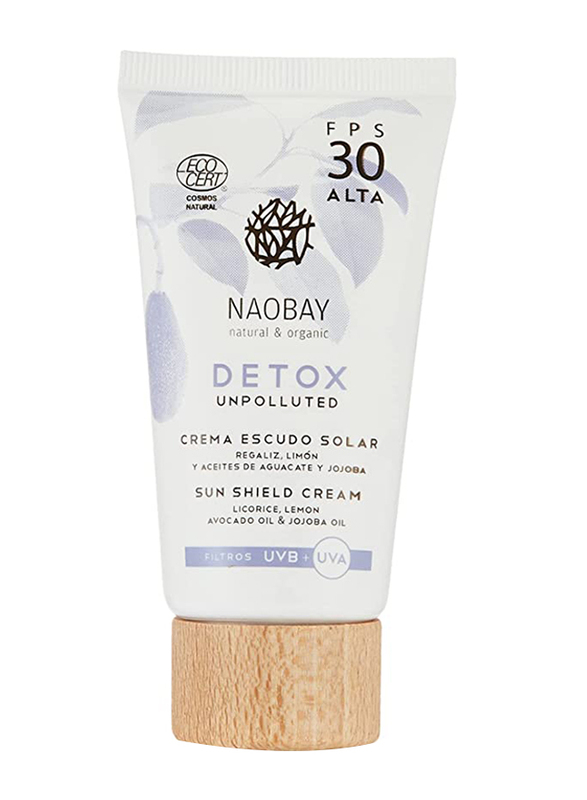 

Naobay Natural & Organic Detox Unpolluted Sun Shield Cream, 50ml