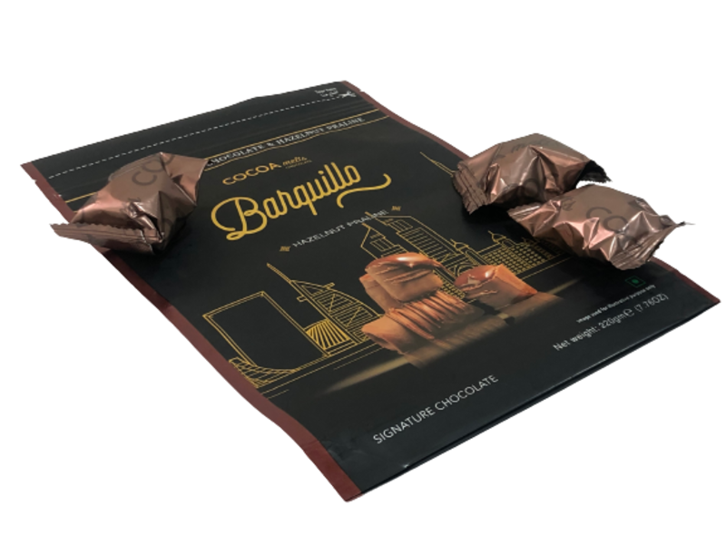 Barquillo HAZELNUTS Flavoured Pack 220 Grams Premium, Luxurious Chocolates Made in UAE with Best Quality, Tasty and Mouth Watering