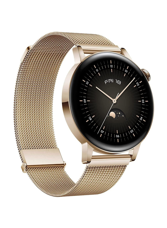 

Huawei Watch GT 3 - 42mm Smartwatch, GPS, With Music Storage, Gold