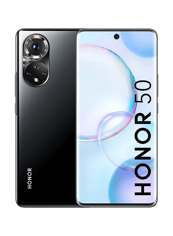 

Honor 50 128GB Midnight Black, 6GB RAM, 5G, Dual Sim Smartphone