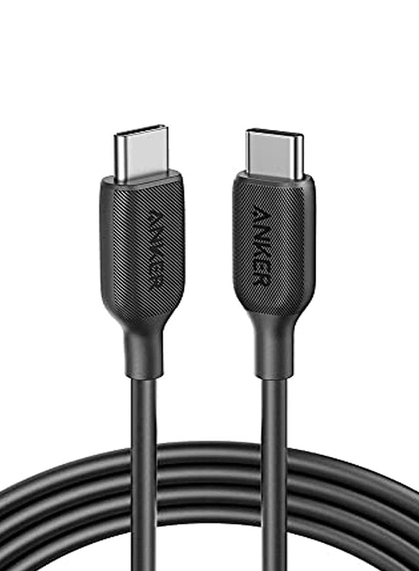 

Anker 1.8-Meter Powerline III USB Type-C Cable, USB Type-C to USB Type-C Cable for Smartphones/Tablets, Black