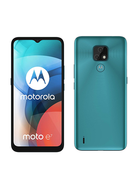 

Motorola Moto E7 32GB Aqua Blue, 2GB RAM, 4G, Dual SIM Smartphone