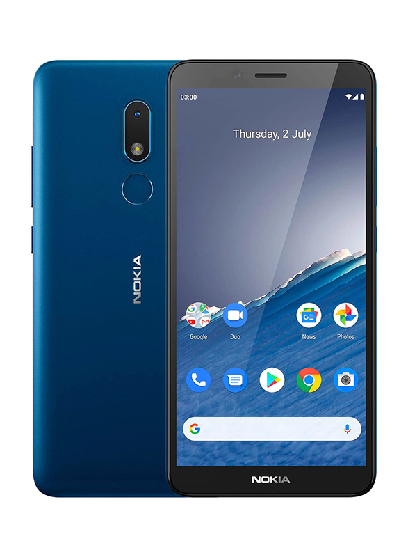 

Nokia C3 16GB Nordic Blue, 2GB RAM, 4G LTE, Dual Sim Smartphone
