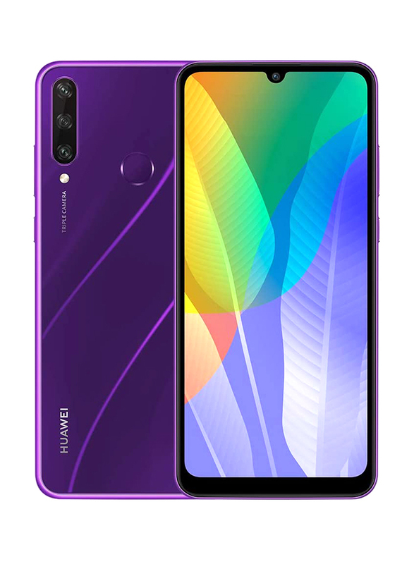 

Huawei Y6p 64GB Purple, 3GB RAM, 4G LTE, Dual Sim Smartphone