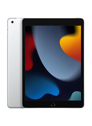Apple iPad (2021) 9th Gen 256GB Silver, 10.2-inch Tablet, with FaceTime, 3GB RAM, 4G, Single Sim, International UAE Version
