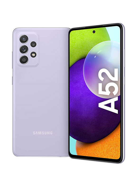 

Samsung Galaxy A52 128GB Violet, 8GB RAM, 4G LTE, Dual Sim Smartphone, UAE Version
