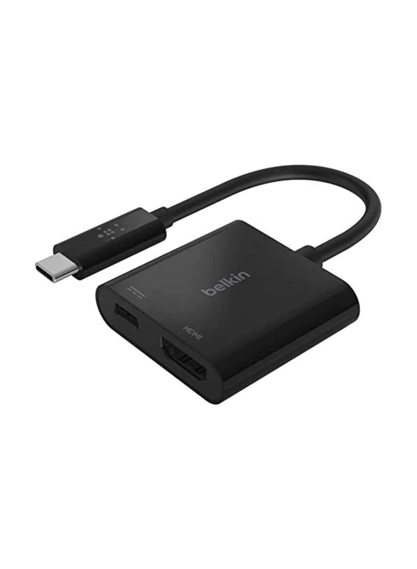 

Belkin USB-C to HDMI Adapter with Charger, Black