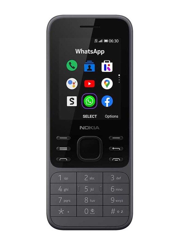 

Nokia 6300 4GB Charcoal, 512MB RAM, 4G LTE, Dual Sim Normal Mobile Phone