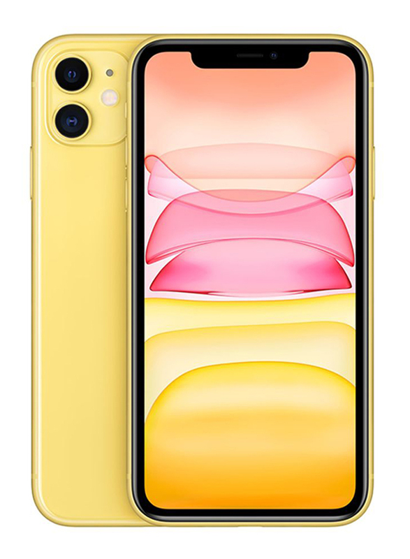 

Apple iPhone 11 128GB Yellow, With FaceTime, 4GB RAM, 4G LTE, Single Sim Smartphone, International UAE Version