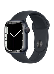 Apple Series 7 45mm Smartwatch, GPS, Midnight Aluminium Case with Midnight Sport Band