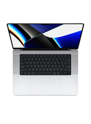Apple MacBook Pro (2021) Laptop, 16" QHD XDR Display, Apple M1 Pro Chip 2 GHz, 512GB SSD, 16GB RAM, 10 Core CPU & 16 Core GPU Intel Integrated Graphics, EN KB, macOS, MK1E3, Silver, UAE Version